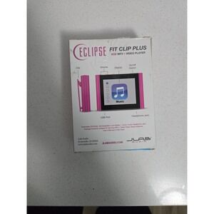 JLab Eclipse Fit Clip Plus 8GB MP3 Video Player Pink Open Box Tested